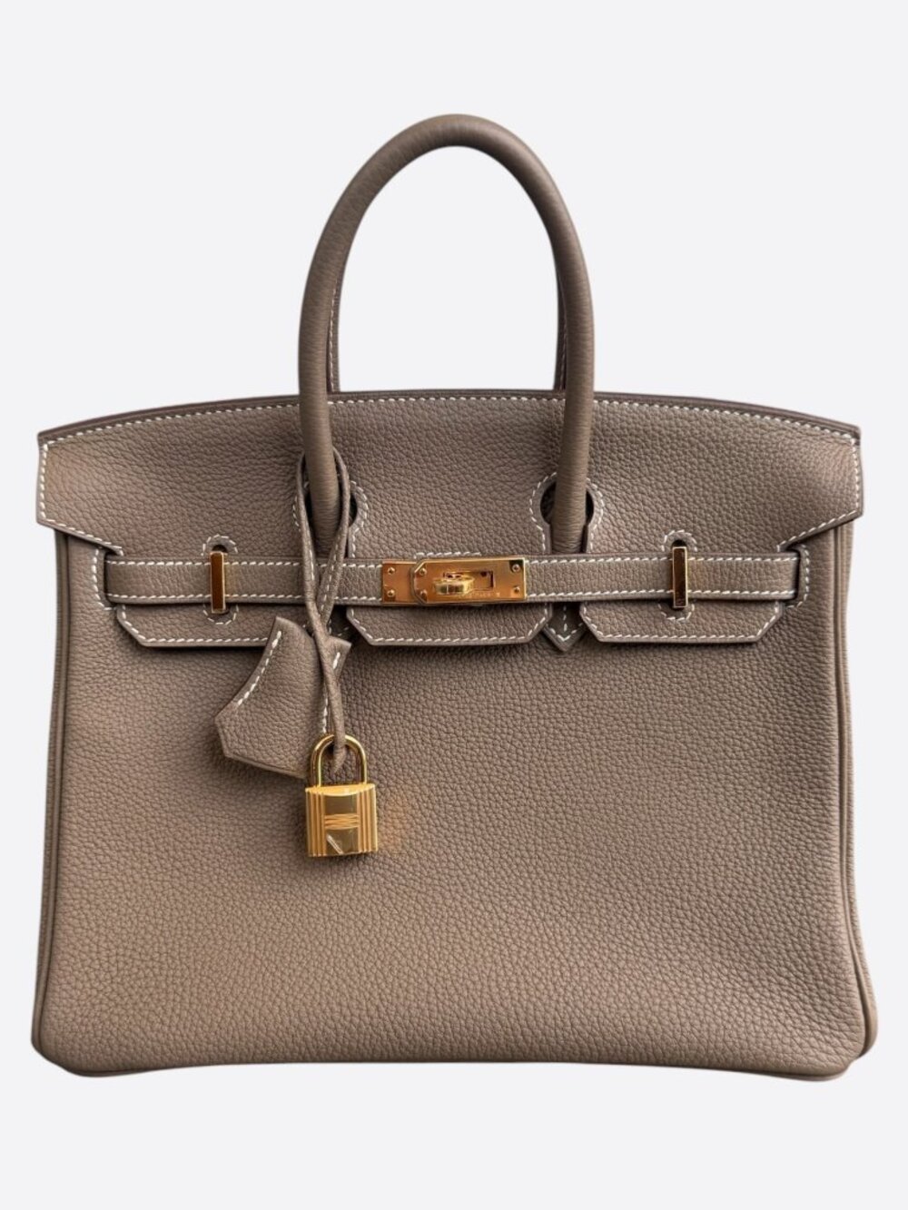Hermes Etoupe Togo & Gold Hardware Birkin 25